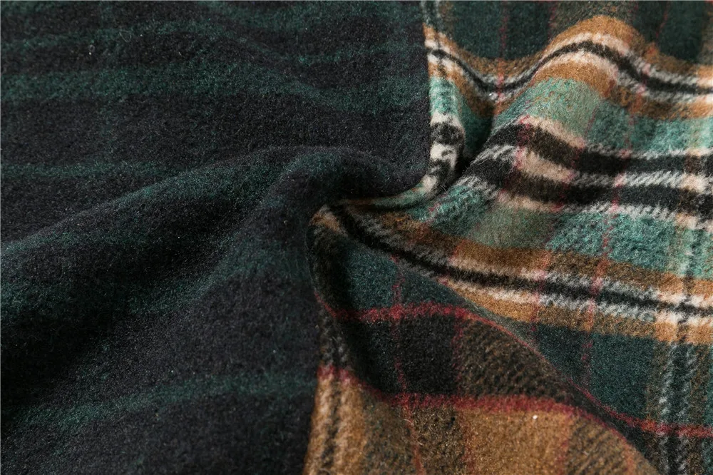 Title 7, Color Matching Stitching Plaid Hooded Loose Car...