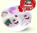 Brinquedo Educativo Árvore de Natal Quebra-cabeça DIY Seguro e Não Tóxico para Imaginação e Criatividade — foto 3