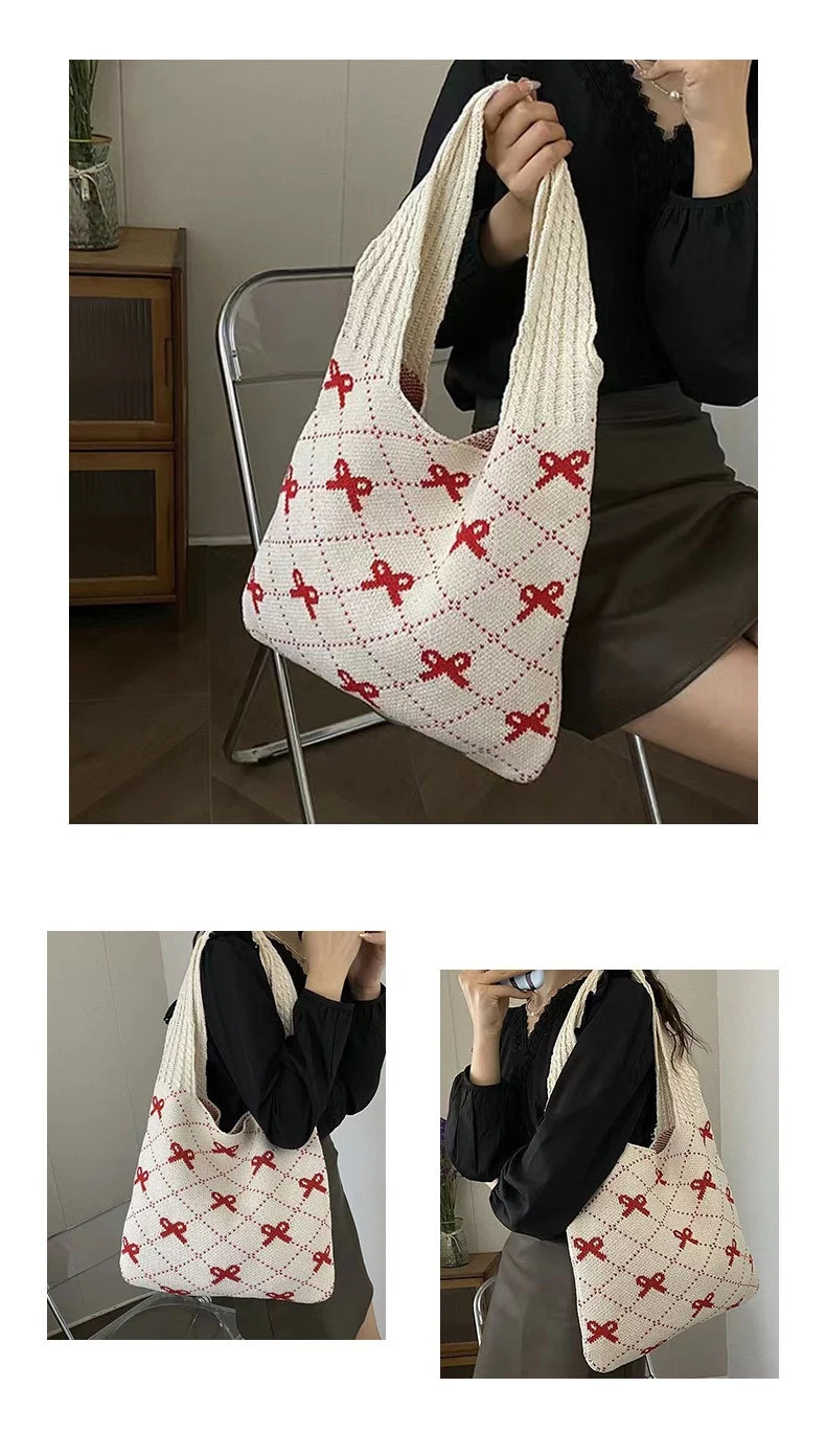 Title 16, Bolsa de ombro Bow High Sense Luxo Leve Bolsa d...