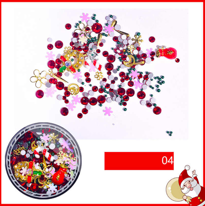 Title 1, Acessórios Alloy Rivets e Pearl Mixed Nail Art,...