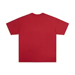 Camiseta masculina de manga curta de algodão com letras bordadas em 3D, confortável e estilosa, ideal para o dia a dia. — foto 2