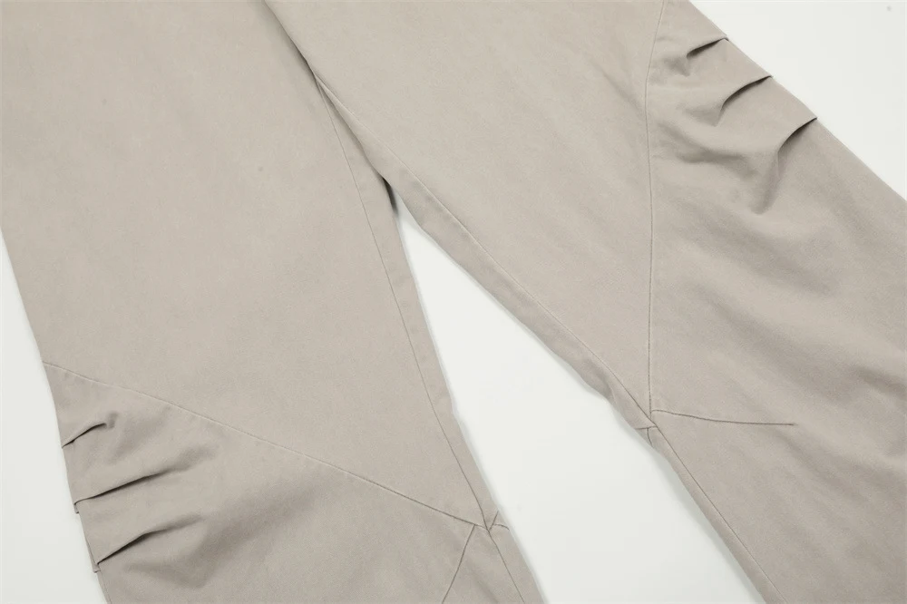 Title 10, Design Pleated Loose Straight Trousers Mens Ov...