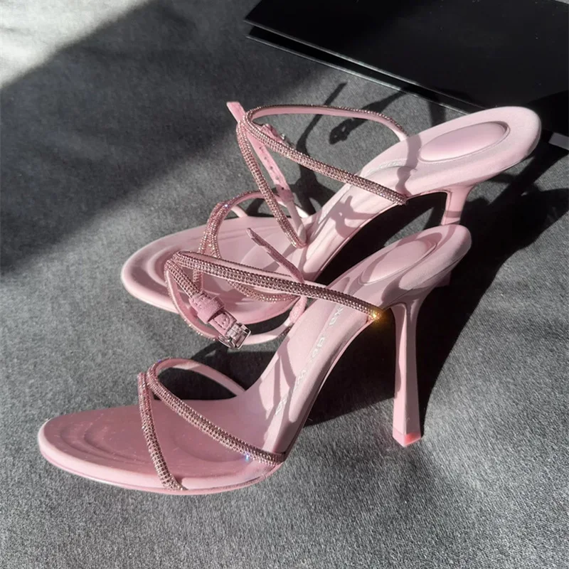 Title 6, Spring and Summer Stiletto Sexy Open Toe Buckle...