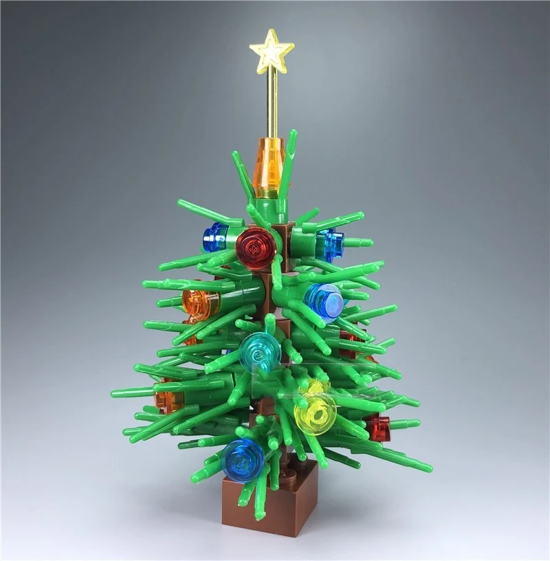 Title 4, MOC small particle building block toy Christmas...