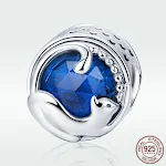 Pingente de prata S925 com gato brincalhão, diamantes incrustados, estilo europeu e americano. Miçangas soltas para colares charmosos. — foto 4