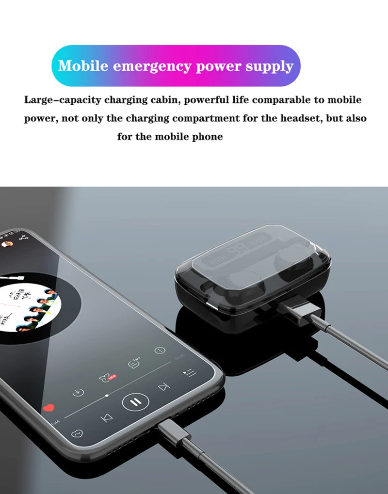 Title 6, M11 5.0 Bluetooth headset for clear calls and i...
