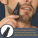 MOQ500 Vier Vork Hoofd Baard Pen Baard Teken Pen, Vult Gaten en Vormt Je Baard, Voor een Perfecte, Volle Baard Styling — foto 8