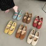 Simple Round Head Summer French Vintage Soft Bottom Small Single-layer Shoes – Comfortable and Stylish Footwear Perfect — photo 4