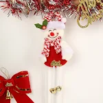 Ornamenti natalizi Cartoon Santa Claus Alce Campana, ciondolo telefono, zaino, albero di Natale, per decorazioni. — foto 2