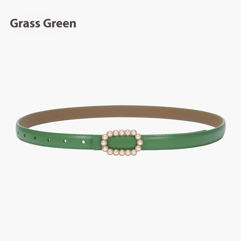 Cinto de moda preto em couro genuíno, fino e decorativo, para ternos, saias, jeans. Acessório elegante e durável para diversas ocasiões. — foto 22