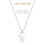 Colar com letra em inglês, corrente criativa tipo caixa, pingente quadrado com letra em inglês, corrente de clavícula. Elegância e estilo. — foto 20