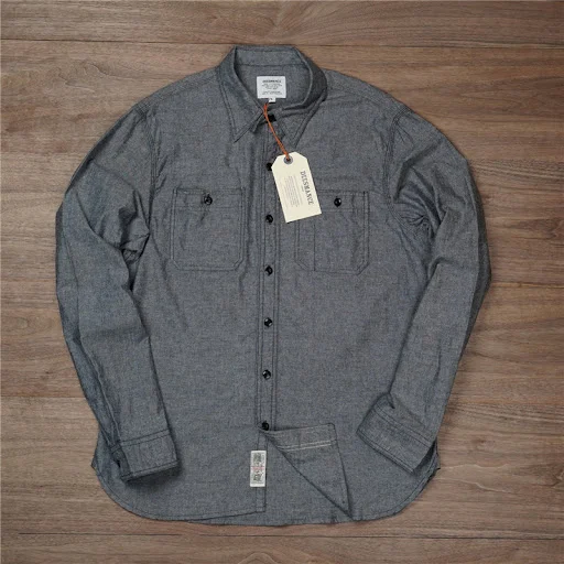 Title 10, Camisa casual masculina com lapela, corte slim ...