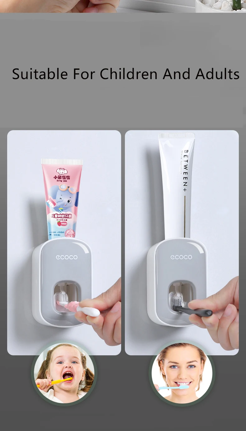 Title 4, Wall Mounted Automatic Toothpaste Holder Bathro...