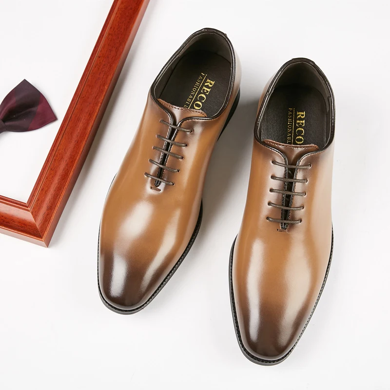 Title 6, New Leather Hand-Polished Business Shoes for Me...