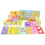 Dominó Animal Solitaire de Madeira para Crianças Um Jogo Divertido e Educativo Desenvolve Concentração e Raciocínio Lógico Brinquedo Infantil — foto 5