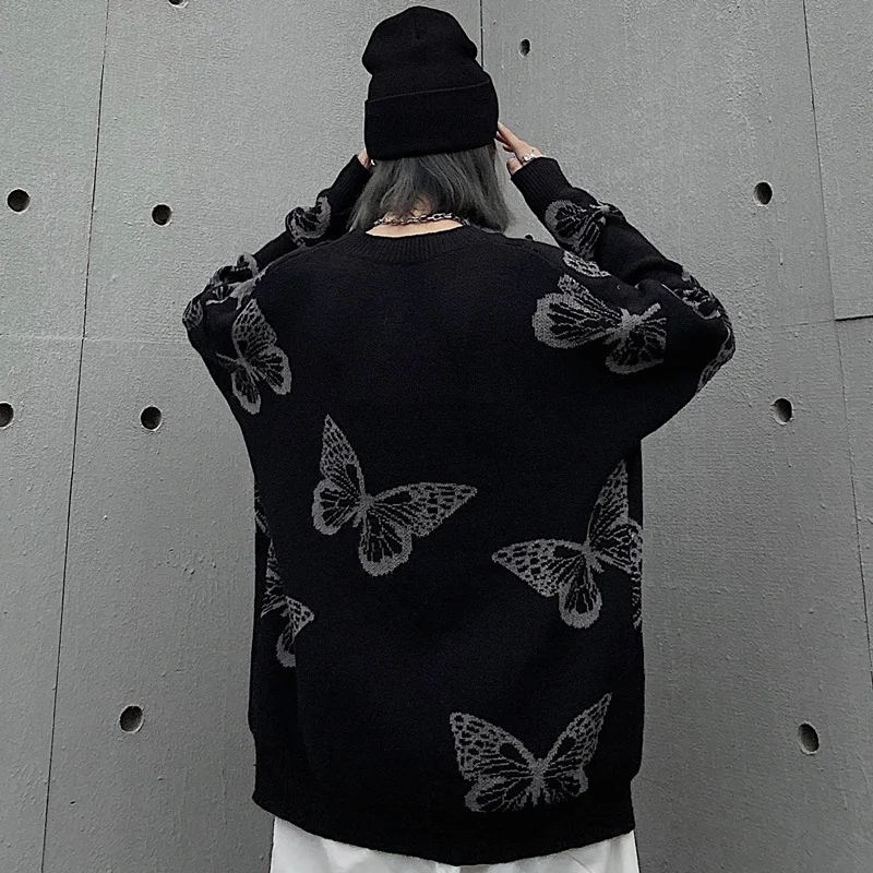 Title 7, Blusa de malha jacquard retrô casual gola redon...