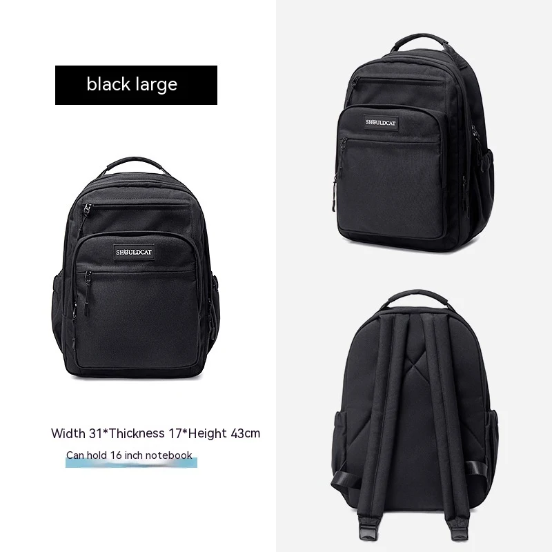 Mochila Grande para Notebook Impermeável Bolsa Escolar Espaçosa e Segura. Perfeita para estudantes e profissionais, proteção total contra água. — foto 2
