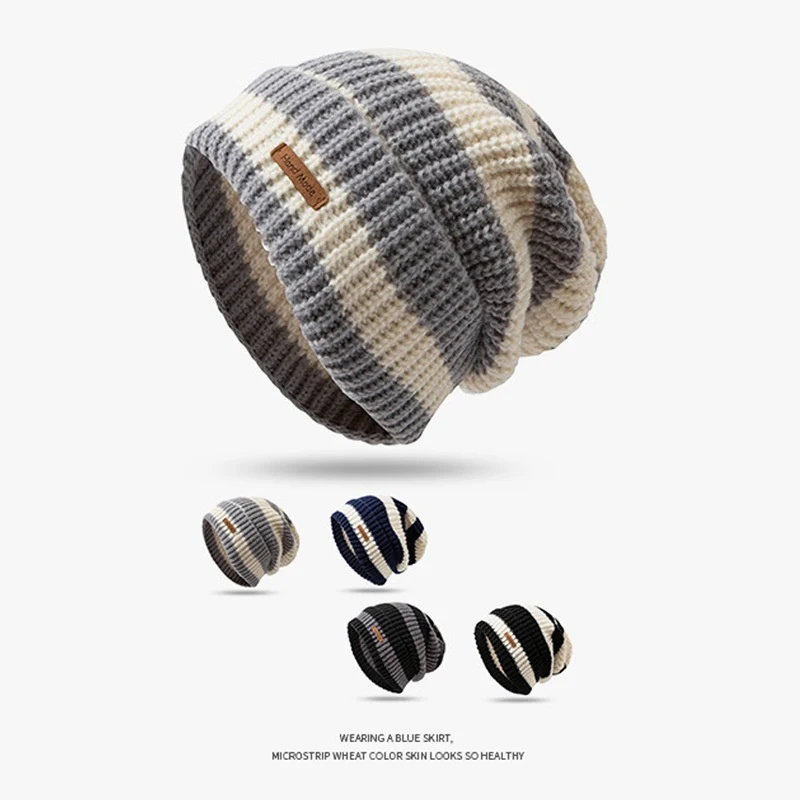 Title 6, Japanese Style Stripe Letters Loose Big Head Ci...