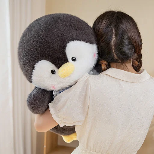 Title 2, Cute Cartoon Penguin Kid Children Doll Plush To...