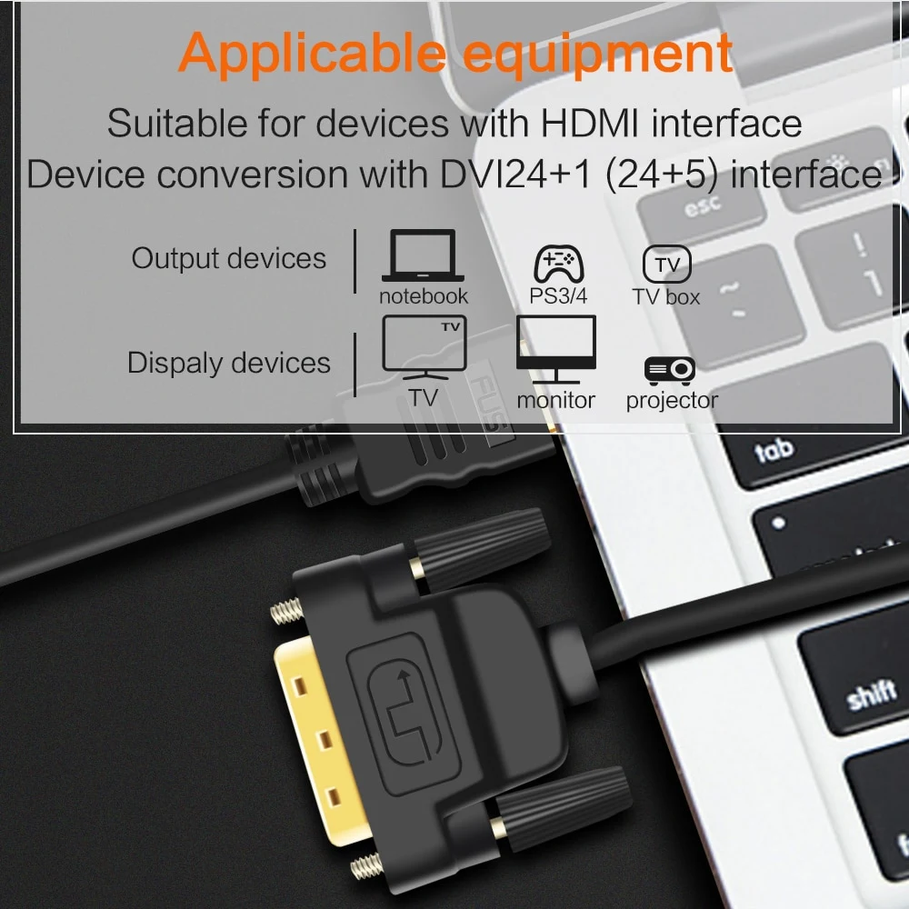 Adaptador DVI macho para fêmea banhado a ouro. Conecte seus dispositivos de vídeo com qualidade superior e transmissão de sinal estável. — foto 4