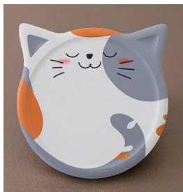 Sous-verre chat créatif en céramique et liège, protège vos surfaces avec style et ajoute une touche décorative, idéal pour vos boissons. — photo 14