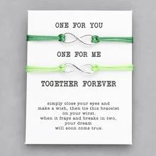 Pulseras de pareja de tarjetas de deseos — foto 6