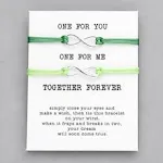 Pulseras de pareja de tarjetas de deseos — foto 6