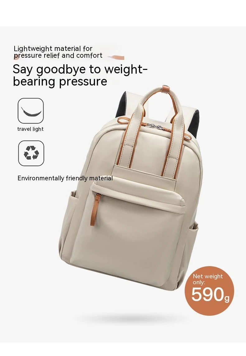 Mochila para notebook de 14 polegadas, simples e versátil em tecido Oxford, com grande capacidade para viagens e uso diário. Essencial para o dia a dia. — foto 31