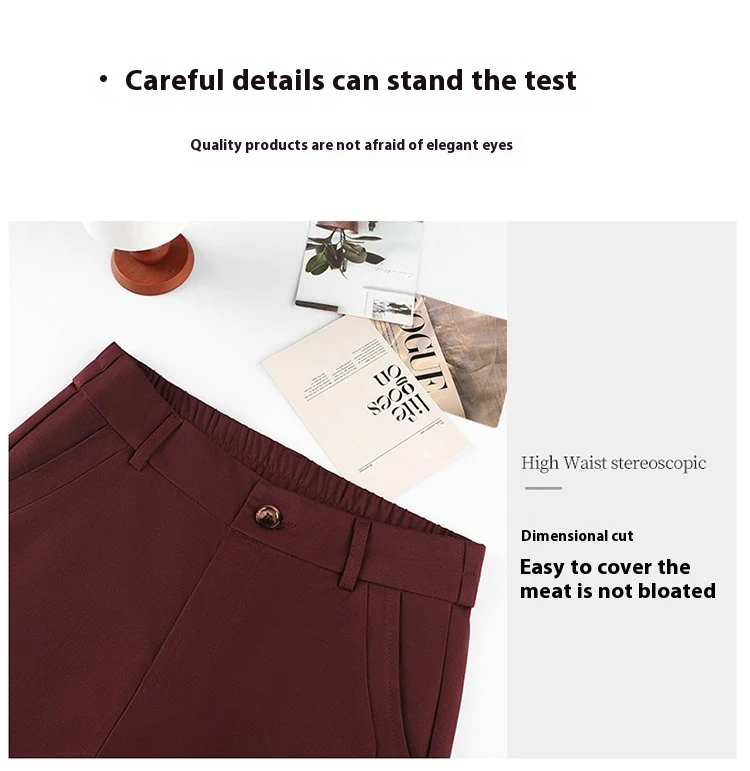 Title 11, Damen High Waist Anzugshose Frühling und Herbst...