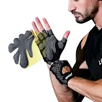 Luvas de fitness sem dedos finas, absorventes de suor, antiderrapantes, para maior conforto e segurança nas suas atividades físicas. — foto 14