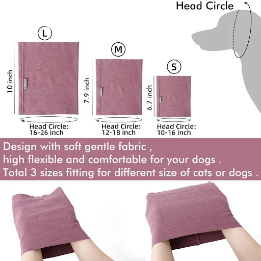 Happy Hoodie For Dogs And Cats Grooming And Force Drying Tool For Anxiety Relief Calming Puppy Neckerchief Pet Turban — photo 5