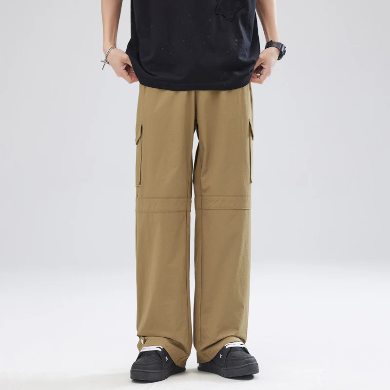 Men's Summer Thin Multi-Pocket Cargo Pants, Lightweight and Breathable for Hot Weather. Comfortable and functional for o — photo 2