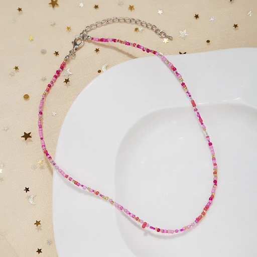 Title 14, Collana coreana di perline a forma di riso, col...