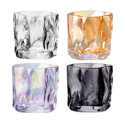 Title 8, Light Luxury Whiskey Twisted Glass Drinking Cup...