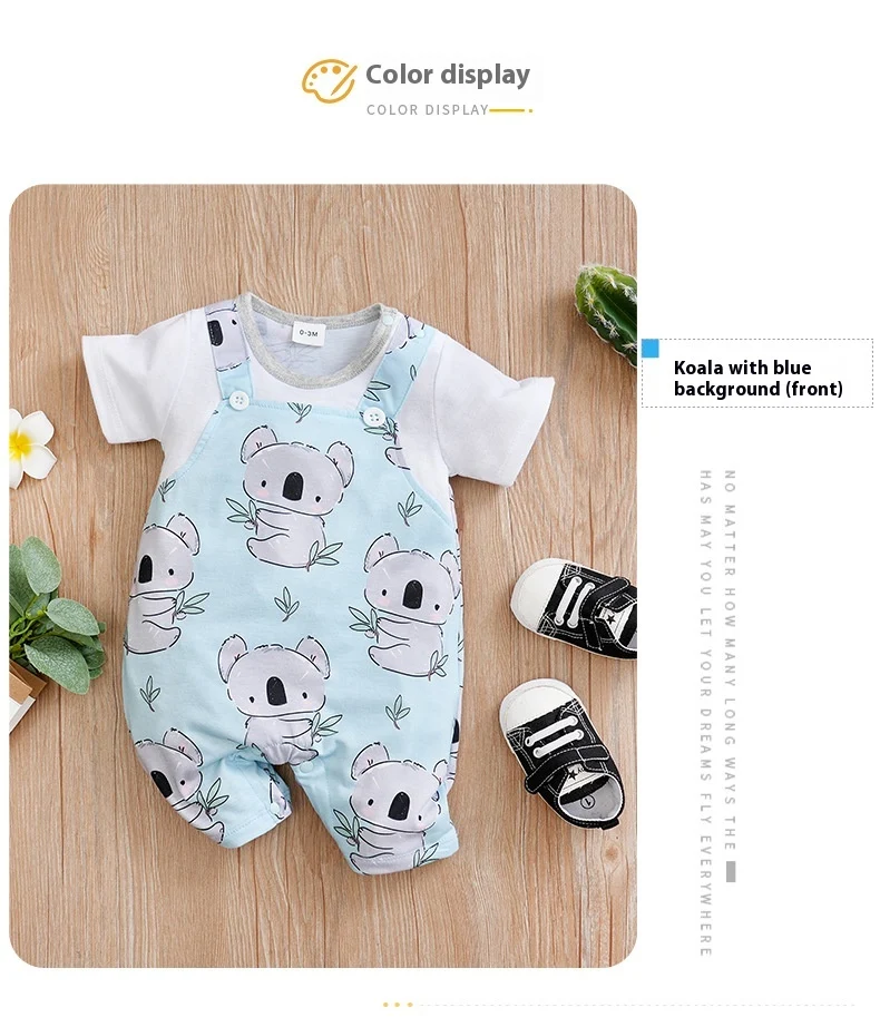 Title 7, Sommer Baby Strampler Koala Ganzkörperdruck Beq...