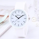Relógio de quartzo feminino Jelly à prova d'água. Elegante e resistente, perfeito para atividades aquáticas e uso diário. Confiabilidade e estilo. — foto 1