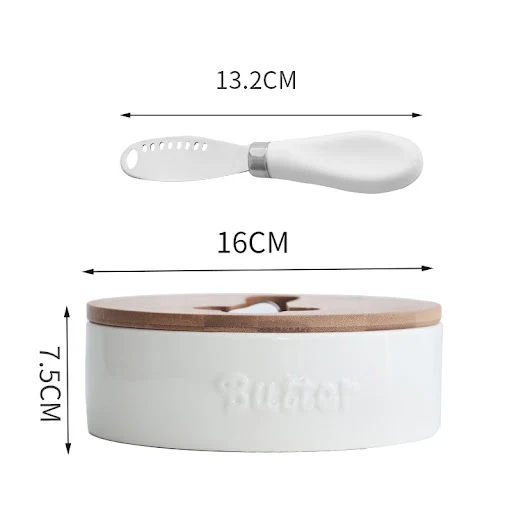 Title 2, Large Capacity Western Style Ceramic Butter Dis...