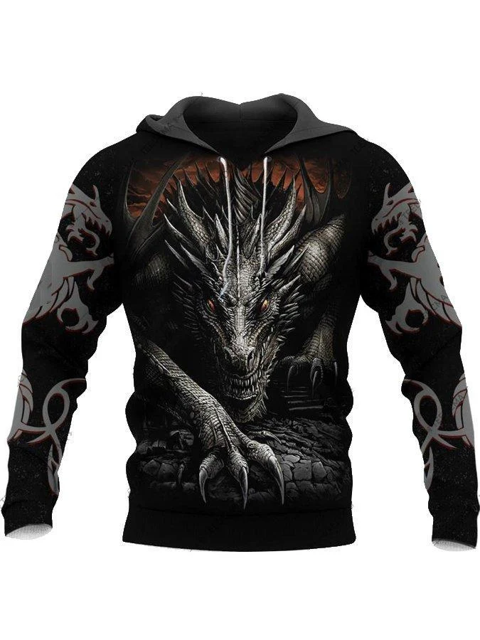 Moletom com capuz 3D estampado Cool Armor, conforto e estilo máximos. Mantenha-se aquecido e na moda com esta peça única que te protege. — foto 2