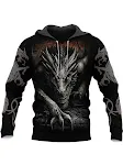 Moletom com capuz 3D estampado Cool Armor, conforto e estilo máximos. Mantenha-se aquecido e na moda com esta peça única que te protege. — foto 2