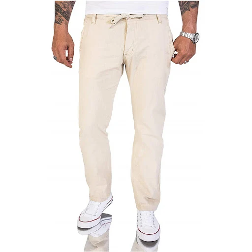 Title 9, Heren Casual Broek Klassiek Effen Kleur – Comfo...