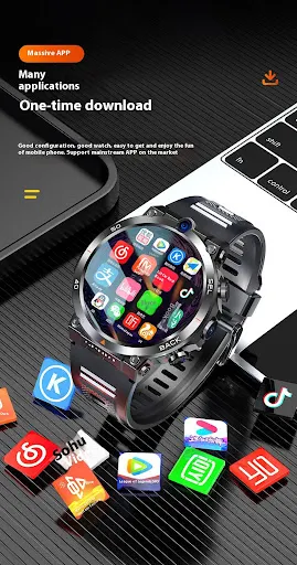 Title 1, Smartwatch esportivo multifuncional com câmeras...