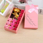Valentine's Day Rose Gift Box 24k Gold Foil Rose Soap Flower Romantic Gift for Her Beautiful and Memorable Present — photo 6