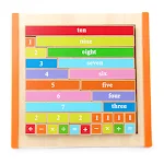 Jogo de Palitos Decimais Coloridos para Crianças Brinquedos Educacionais Montessori de Madeira Matemática Pré-escolar Auxílios de Ensino — foto 6