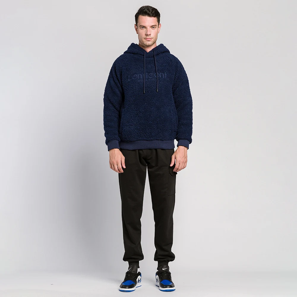 Maglione ricamato in pile polare maschile — foto 5