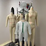 Conjunto de 2 peças para bebê com secagem rápida, manga longa, shorts, chapéu. Perfeito para natação e proteção solar. — foto 4