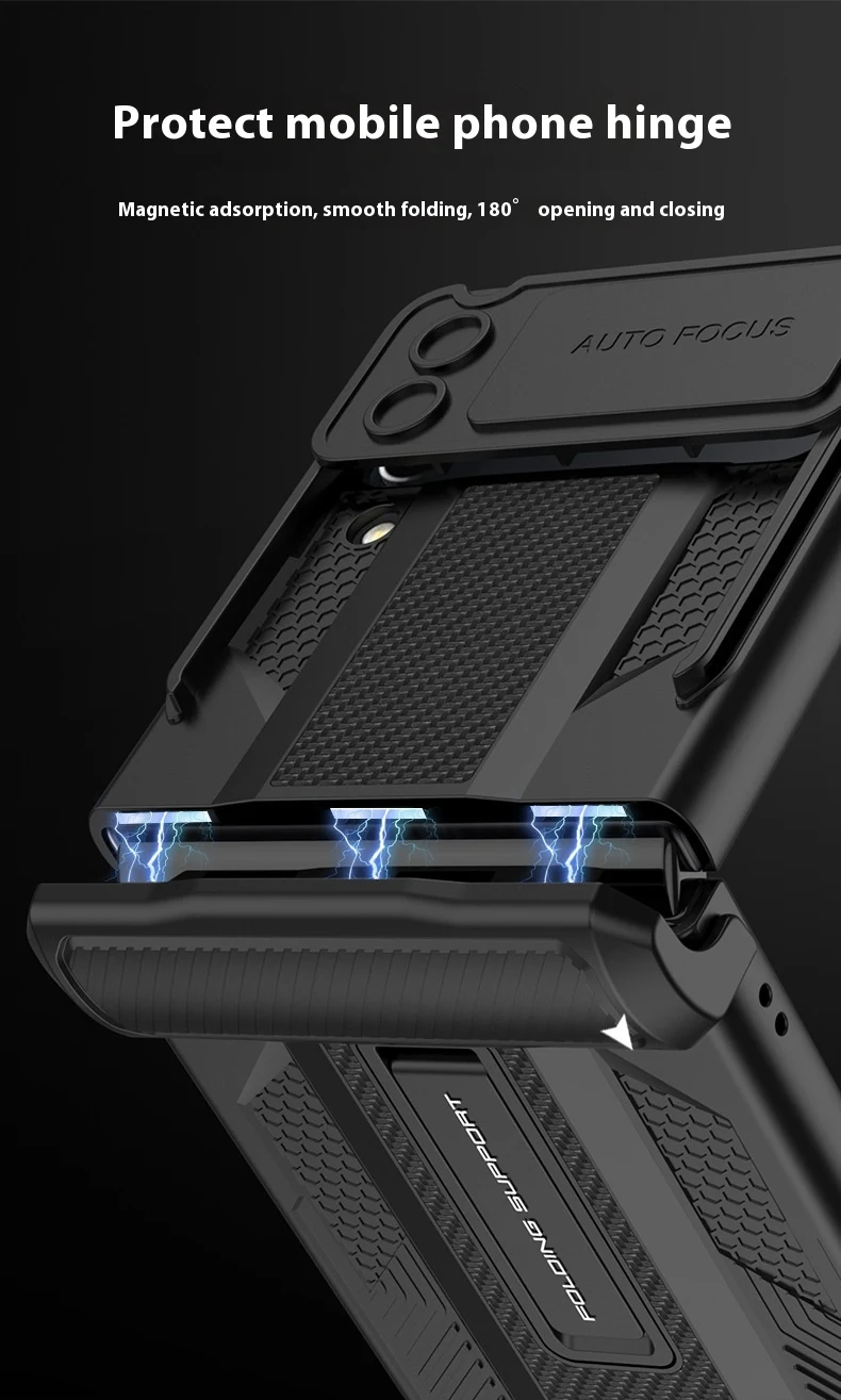 Title 2, Capa de telefone Creative Foldable Screen Mech ...