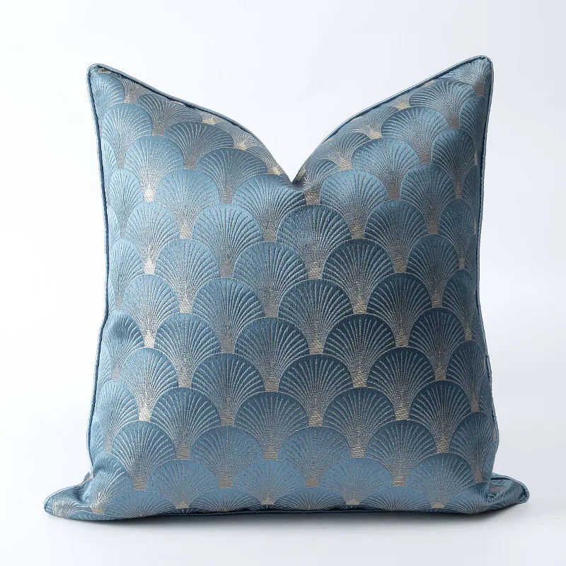 Almofadas Patchwork Azul e Branco para Sofá da Sala – Adicione um toque de cor e estilo à sua sala com estas almofadas decorativas. — foto 7