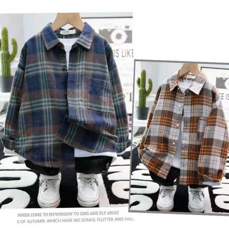 Title 3, Boys Plaid Shirts, Long Sleeves. Comfortable a...