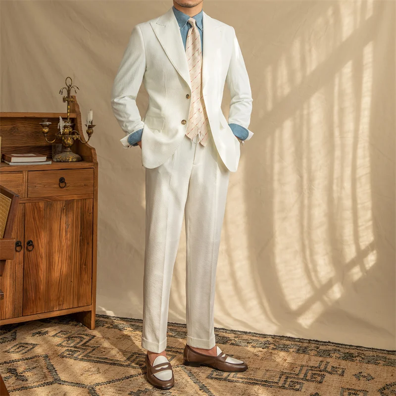 Bubble Yarn Breathable Half Lining Suit, designed for comfort and style in warmer weather. Enjoy a lightweight, breathab — photo 5