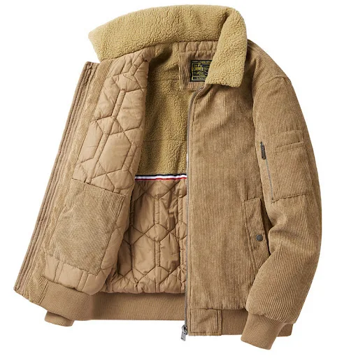 Title 6, Mens Lapel Oversized Loose Cotton Jacket, offe...